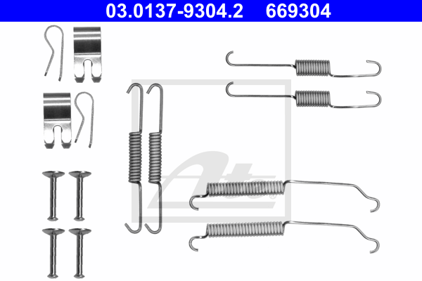 Set accesorii, sabot de frana 03.0137-9304.2 ATE