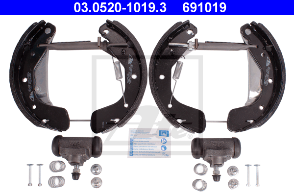 Set saboti frana 03.0520-1019.3 ATE