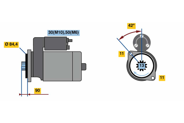 starter 0 001 260 002 BOSCH