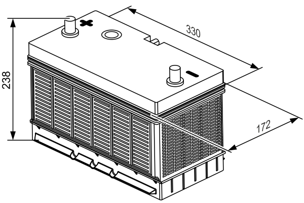 Baterie de pornire 0 092 L40 350 BOSCH 12V 105Ah
