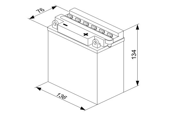 Baterie de pornire 0 092 M40 210 BOSCH 7Ah 12V