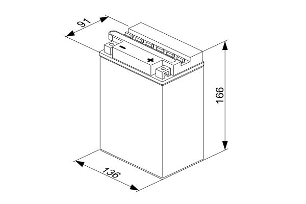 Baterie de pornire 0 092 M40 340 BOSCH 12V 14Ah