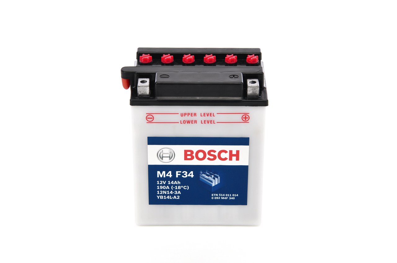 Baterie de pornire 0 092 M4F 340 BOSCH 12V 14Ah