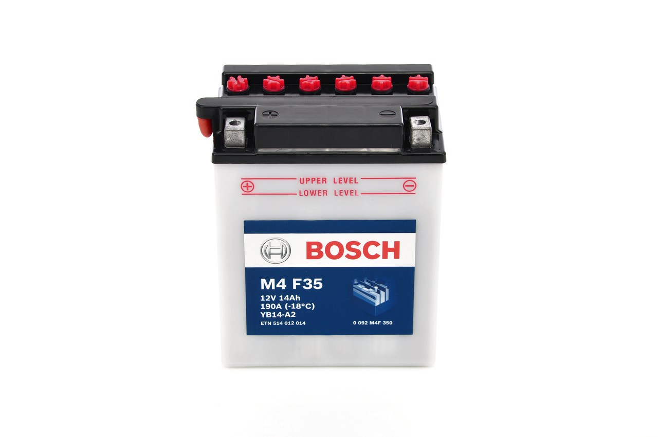 Baterie de pornire 0 092 M4F 350 BOSCH 12V 14Ah