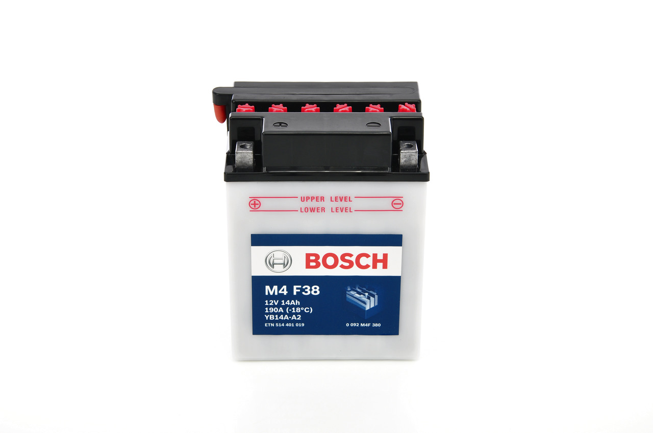 Baterie de pornire 0 092 M4F 380 BOSCH 12V 14Ah