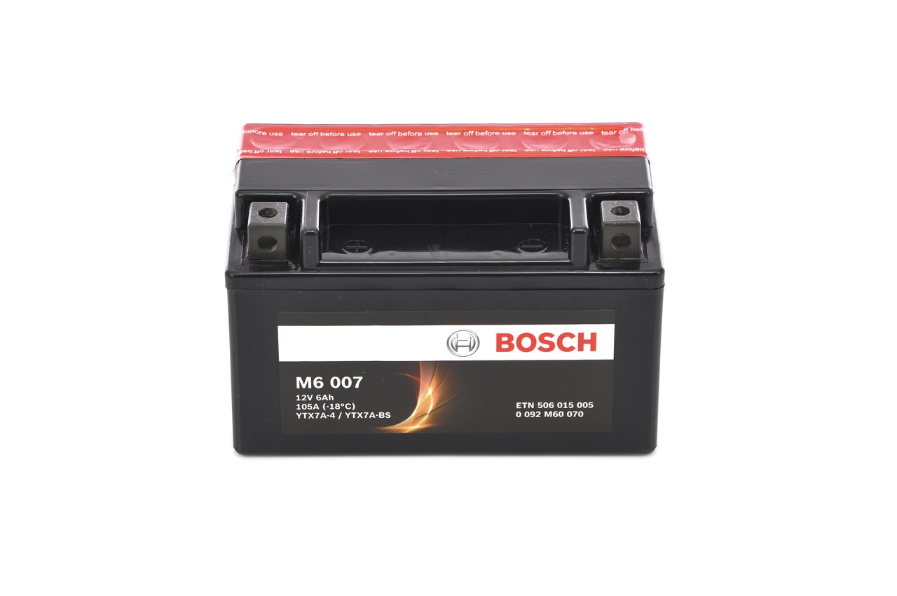 Baterie de pornire 0 092 M60 070 BOSCH 6Ah 12V