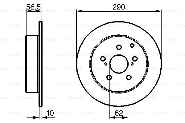 Disc frana 0 204 173 007 BOSCH