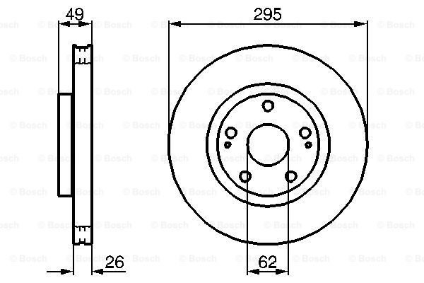 Disc frana 0 204 173 008 BOSCH