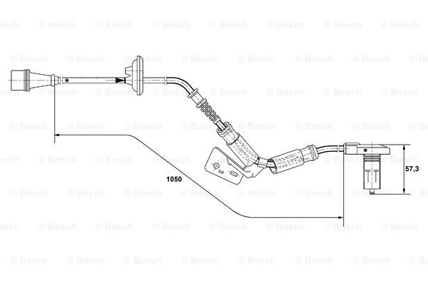 senzor,turatie roata 0 265 001 280 BOSCH