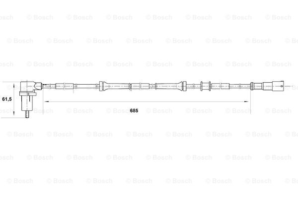 senzor,turatie roata 0 265 006 400 BOSCH