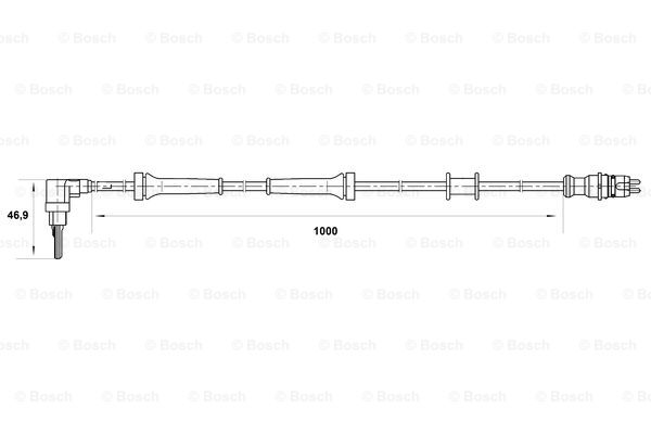 senzor,turatie roata 0 265 007 063 BOSCH