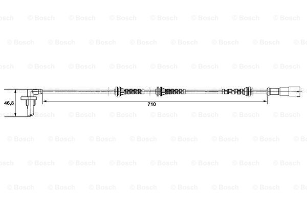 senzor,turatie roata 0 265 007 529 BOSCH