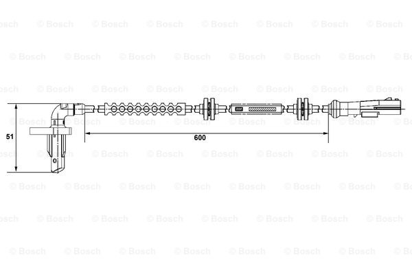 senzor,turatie roata 0 265 008 293 BOSCH