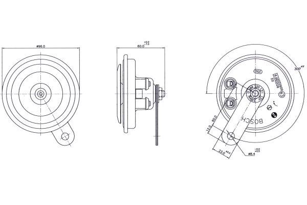 Claxon 0 320 143 033 BOSCH