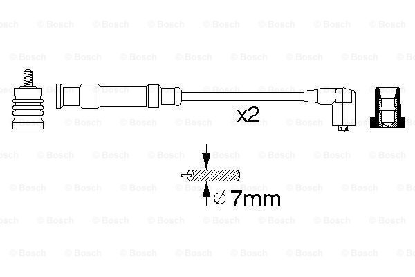 Set cablaj aprinder 0 356 912 805 BOSCH
