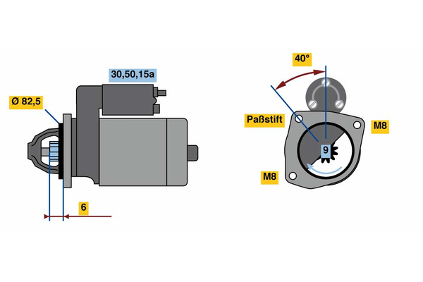 starter 0 986 010 660 BOSCH