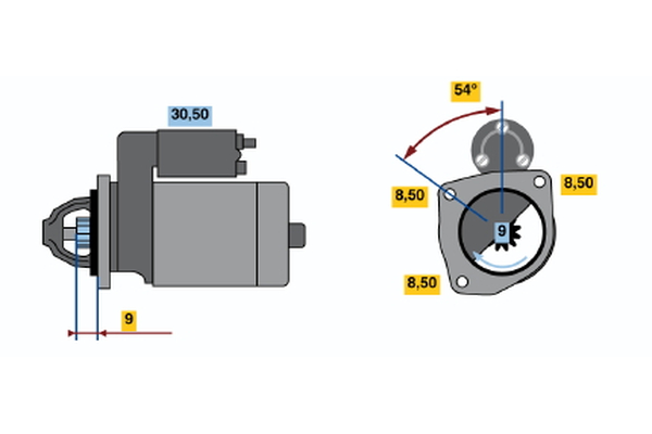 starter 0 986 013 210 BOSCH
