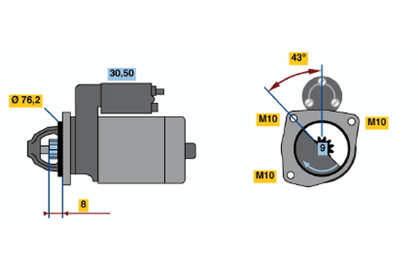starter 0 986 015 230 BOSCH