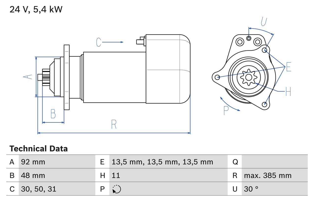 Starter 0 986 018 420 BOSCH