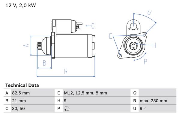 Starter 0 986 018 940 BOSCH