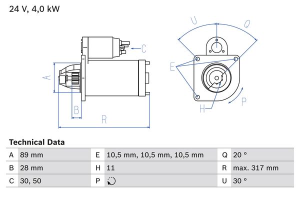 Starter 0 986 018 990 BOSCH