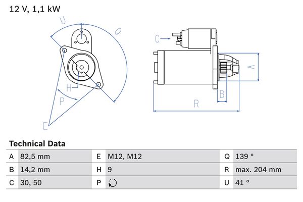 Starter 0 986 021 210 BOSCH