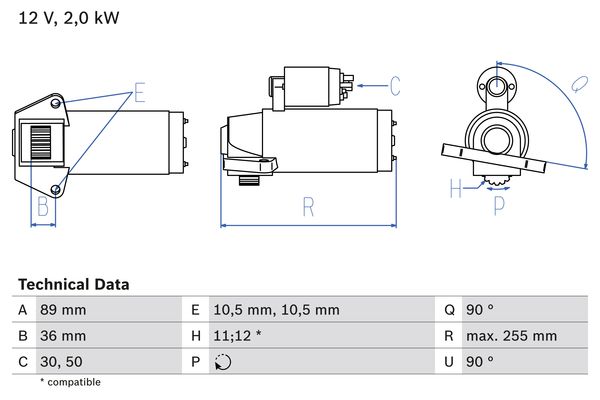 Starter 0 986 021 810 BOSCH