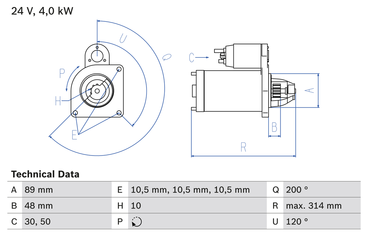 starter 0 986 022 400 BOSCH