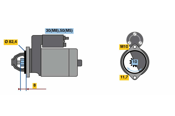 starter 0 986 022 970 BOSCH