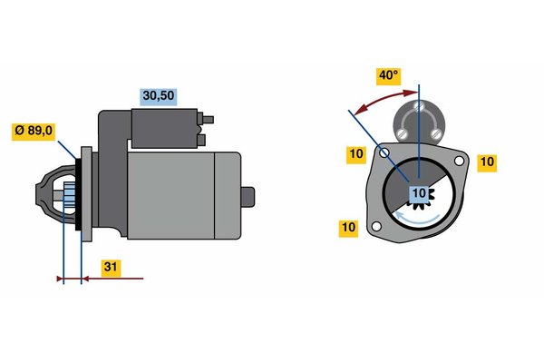starter 0 986 023 190 BOSCH