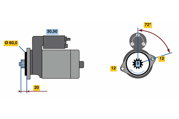 starter 0 986 023 420 BOSCH