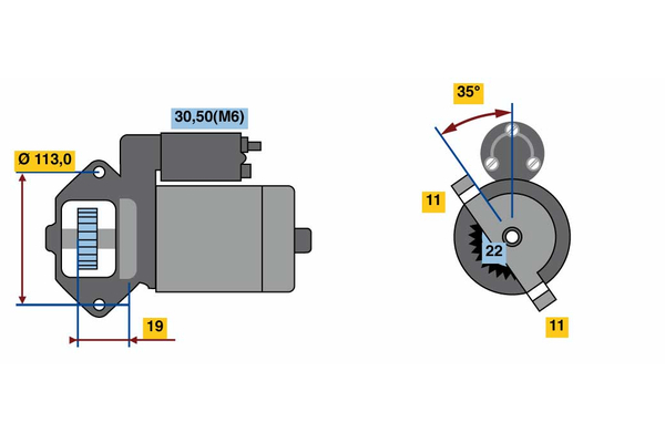 starter 0 986 023 760 BOSCH