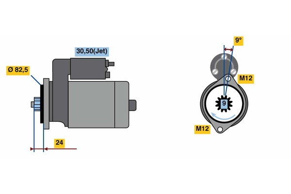 starter 0 986 023 800 BOSCH