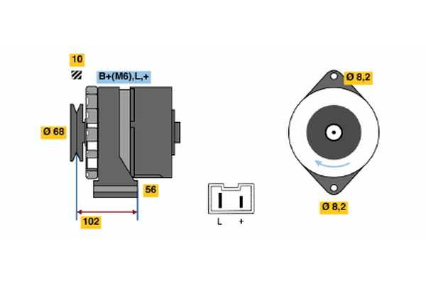 Generator / Alternator 0 986 033 990 BOSCH