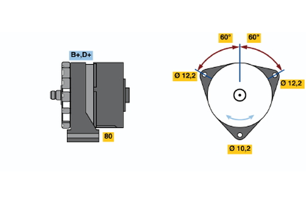 Generator / Alternator 0 986 034 940 BOSCH