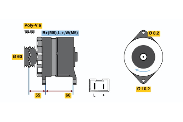 Generator / Alternator 0 986 039 961 BOSCH