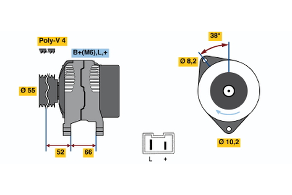 Generator / Alternator 0 986 039 991 BOSCH