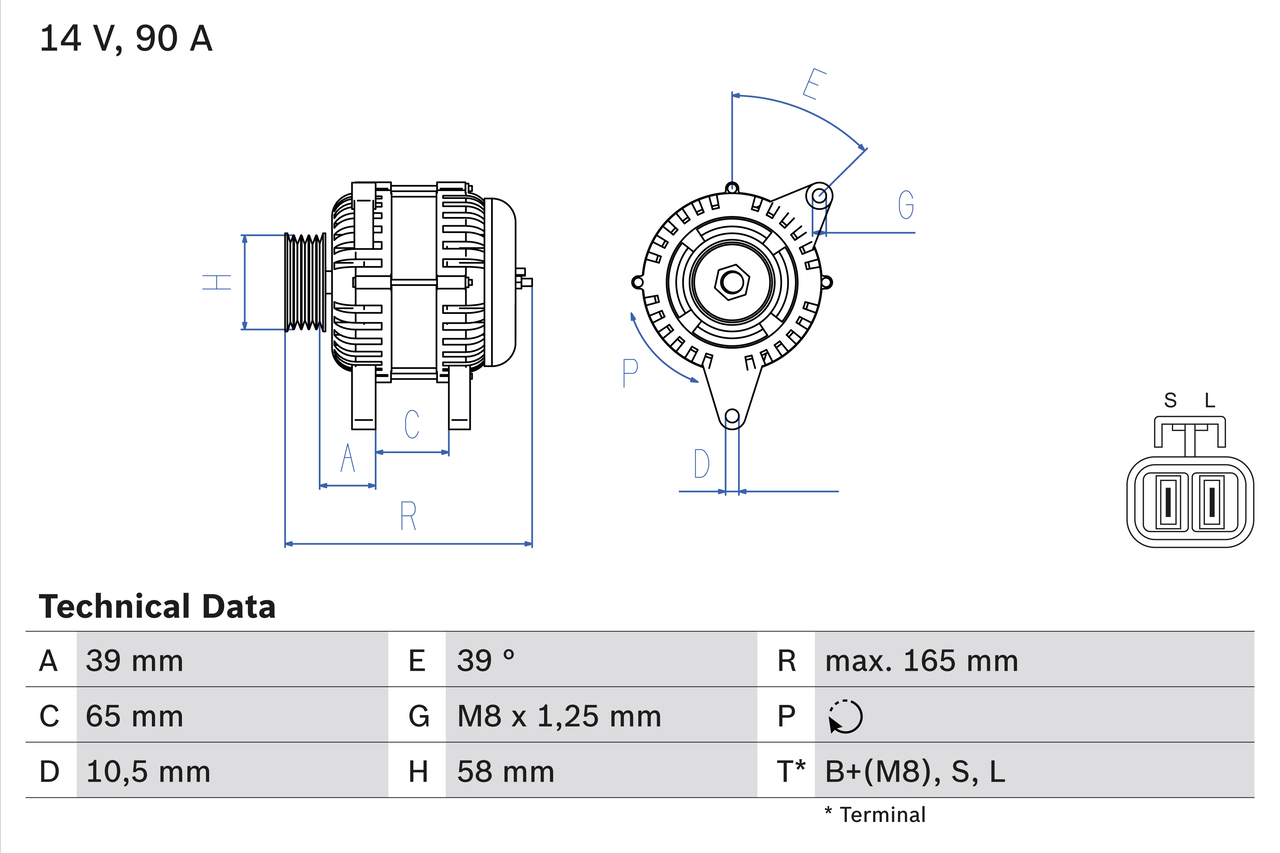 Generator / Alternator 0 986 042 680 BOSCH