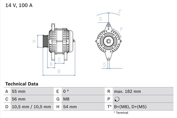 Generator / Alternator 0 986 042 740 BOSCH