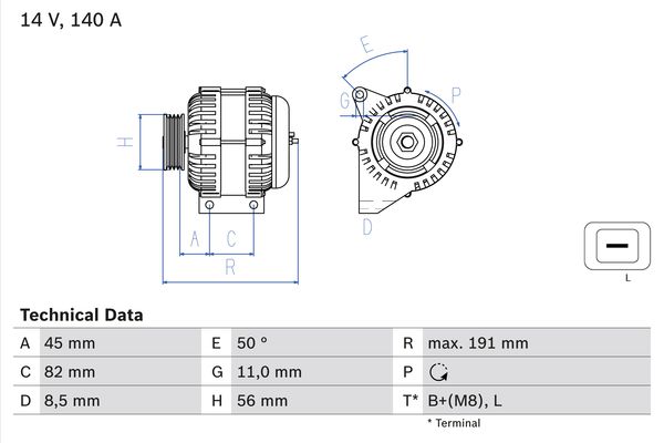 Generator / Alternator 0 986 042 840 BOSCH