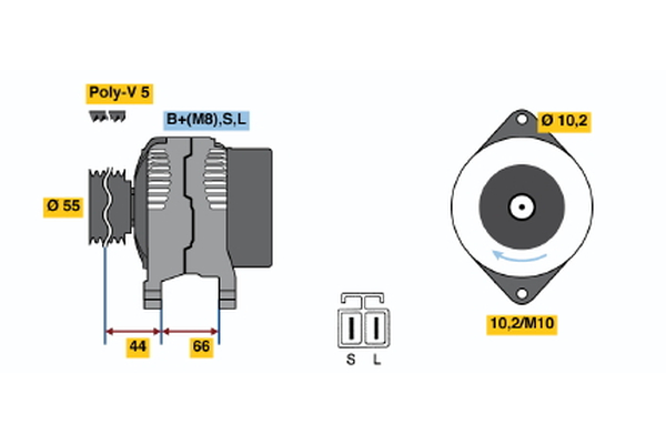 Generator / Alternator 0 986 042 921 BOSCH