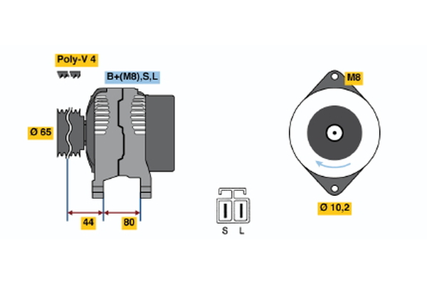 Generator / Alternator 0 986 042 951 BOSCH