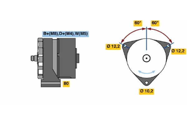 Generator / Alternator 0 986 047 870 BOSCH