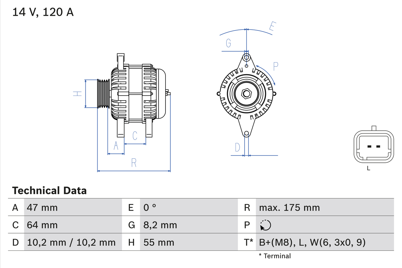 Generator / Alternator 0 986 049 650 BOSCH