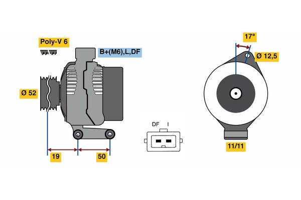 Generator / alternator 0 986 080 230 BOSCH
