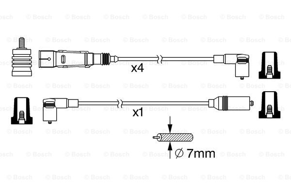 Set cablaj aprinder 0 986 356 380 BOSCH