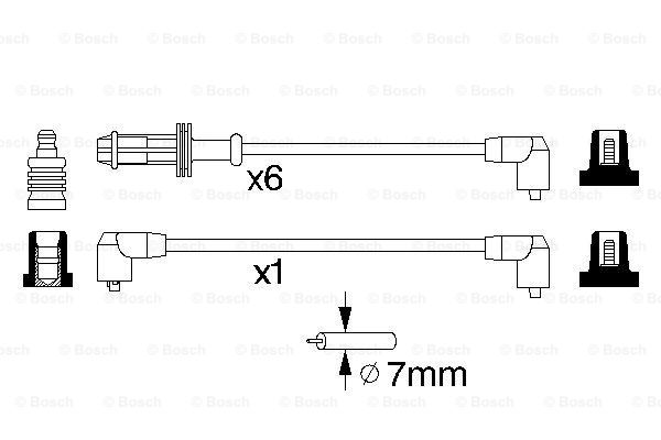 Set cablaj aprinder 0 986 357 120 BOSCH