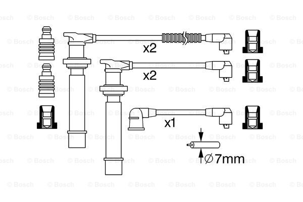 Set cablaj aprinder 0 986 357 274 BOSCH