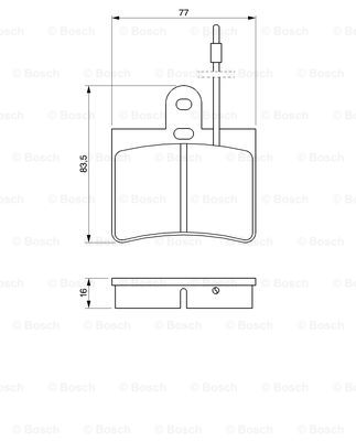 set placute frana,frana disc 0 986 424 025 BOSCH