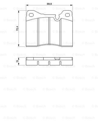 set placute frana,frana disc 0 986 424 050 BOSCH